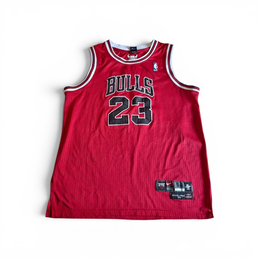 Jordan NBA Chicago Bulls Red and Black #23 Jersey 1984